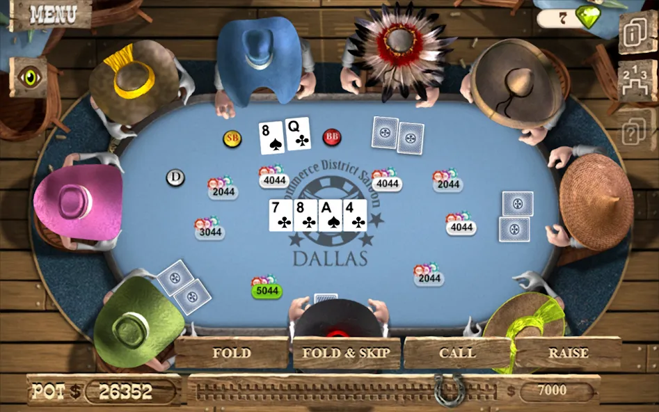 Governor of Poker 2 - Offline [MOD: безлимитные деньги и все турниры] (Бесплатно / APK) — скриншот 5