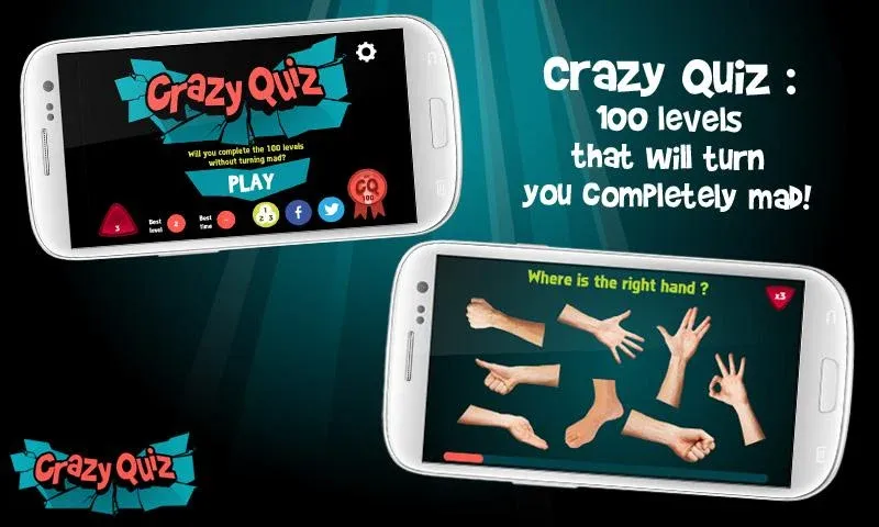 Взломанная Crazy Quiz [MOD: безлимитные подсказки и открыты все категории] на Андроид — скриншот 1