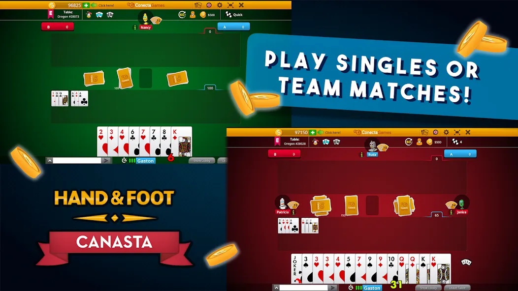 Hand and Foot Canasta [MOD: безлимитные монеты и все уровни] на Андроид — скриншот 4