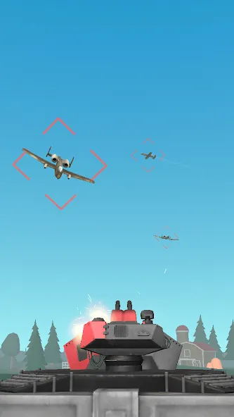 Air Defense: Airplane Shooting [MOD: безлимитные деньги и патроны] — Скачать бесплатно (APK) — скриншот 1