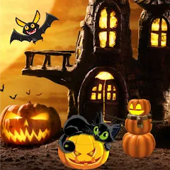 Взломанная Halloween Hidden Objects [MOD: все предметы легко найти] на Андроид