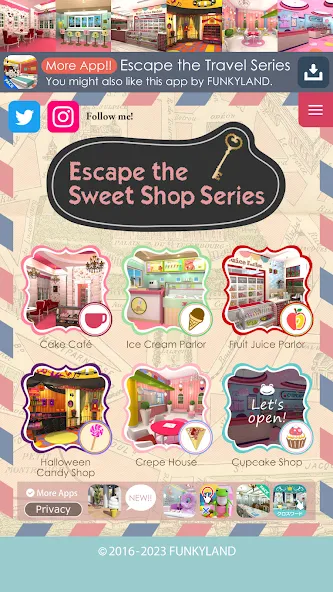 Escape the Sweet Shop Series [MOD: открыты все уровни и подсказки] на Андроид — скриншот 1