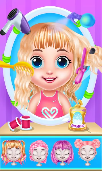 Взломанная Baby Girl Caring Pinky Style [MOD: открыты все наряды и аксессуары] на Андроид — скриншот 2