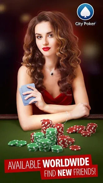 City Poker: Holdem, Omaha [MOD: безлимитные фишки и бонусы] — Скачать бесплатно (APK) — скриншот 1