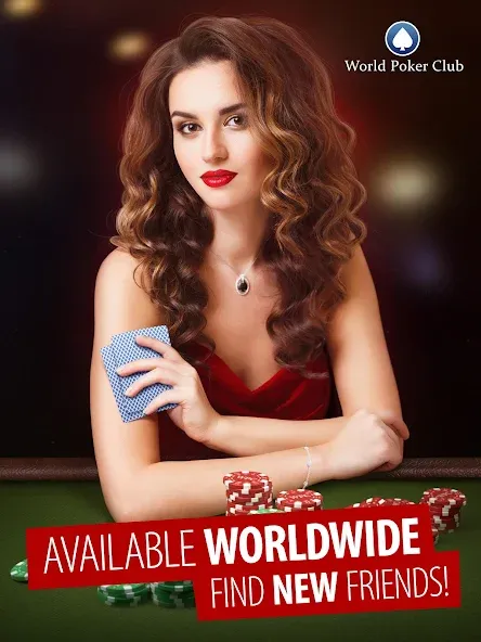 Poker Games: World Poker Club [MOD: безлимитные фишки и открыты все столы] на Андроид — скриншот 1