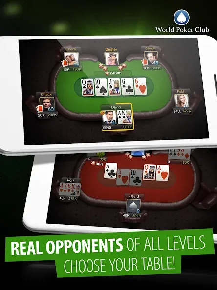 Poker Games: World Poker Club [MOD: безлимитные фишки и открыты все столы] на Андроид — скриншот 5
