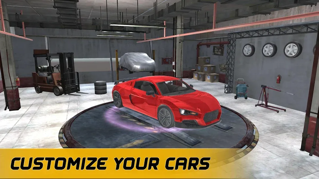 Скачать American Muscle Car Racing [MOD: безлимитные деньги и все машины открыты] на телефон — скриншот 2