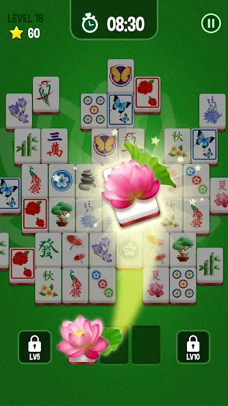 Mahjong 3D Matching Puzzle [MOD: без рекламы и подсказки без ограничений] на Андроид — скриншот 2
