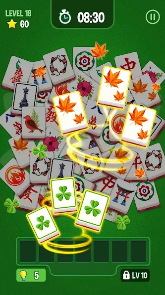 Скачать Mahjong Triple 3D -Tile Match [MOD: безлимитные подсказки и бустеры] на телефон — скриншот 5