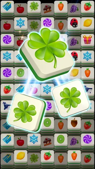 Взломанная Tile Triple 3D [MOD: без рекламы и бесконечные подсказки] на Андроид — скриншот 1