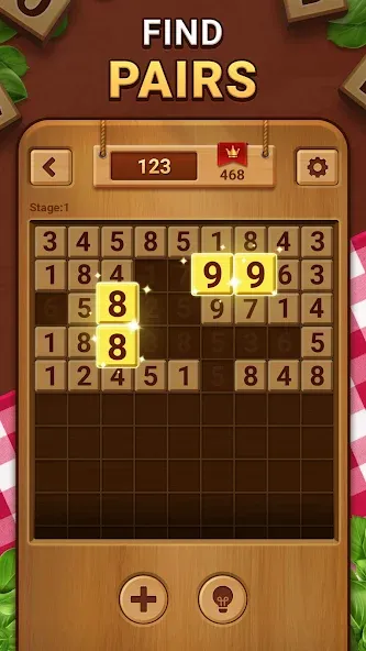 Woodber - Classic Number Game [MOD: без рекламы и подсказки доступны] — Скачать бесплатно (APK) — скриншот 1