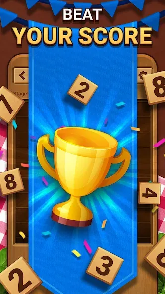 Woodber - Classic Number Game [MOD: без рекламы и подсказки доступны] — Скачать бесплатно (APK) — скриншот 4