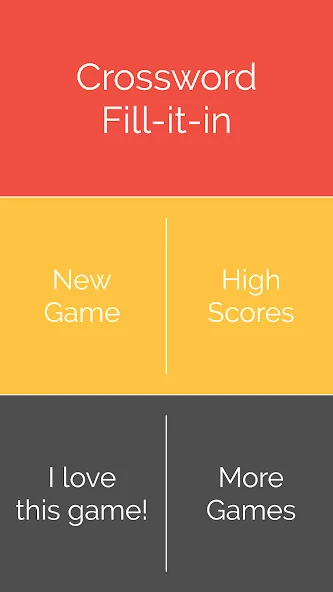 Crossword : Word Fill [MOD: безлимитные подсказки и открыты все уровни] на Андроид — скриншот 1