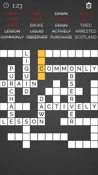 Crossword : Word Fill [MOD: безлимитные подсказки и открыты все уровни] на Андроид — скриншот 2