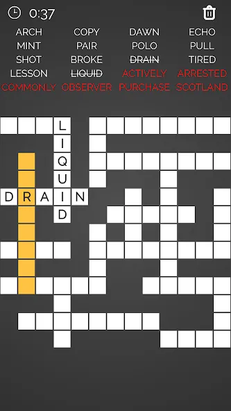 Crossword : Word Fill [MOD: безлимитные подсказки и открыты все уровни] на Андроид — скриншот 4