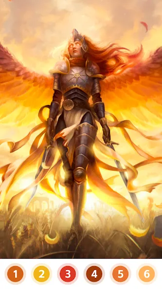 Скачать Angel & Devil Paint by Number [MOD: бесплатные подсказки и краски] — скриншот 1