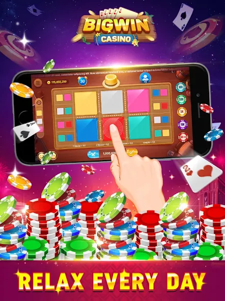 Скачать Bigwin - Slot Casino Online [MOD: безлимитные монеты и бесплатные вращения] на телефон — скриншот 1
