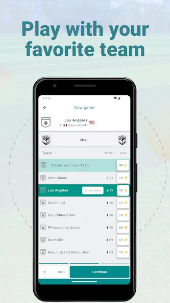 Superkickoff - Soccer manager [MOD: безлимитные деньги и ресурсы] — Скачать бесплатно (APK) — скриншот 1