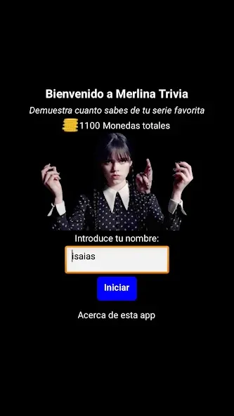 Взломанная Merlina Trivia en Español [MOD: respuestas infinitas y pistas desbloqueadas] на Андроид — скриншот 1