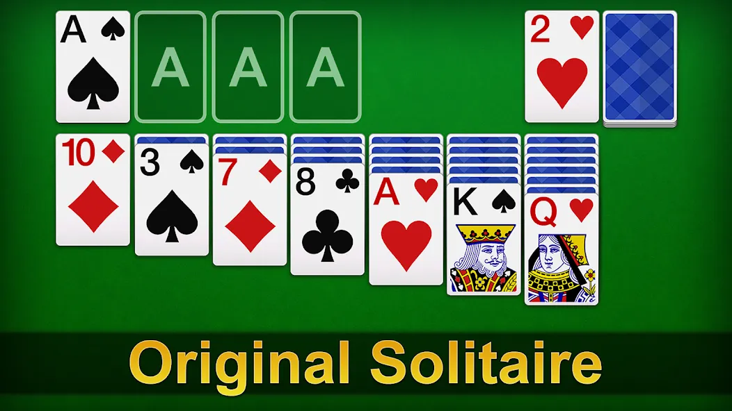 Взломанная Solitaire - Classic Card Games [MOD: без рекламы и без ограничений] на Андроид — скриншот 1