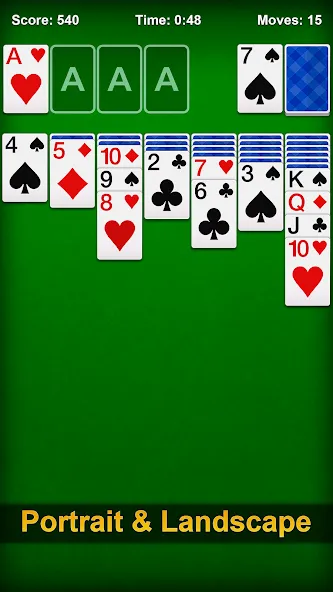 Взломанная Solitaire - Classic Card Games [MOD: без рекламы и без ограничений] на Андроид — скриншот 2