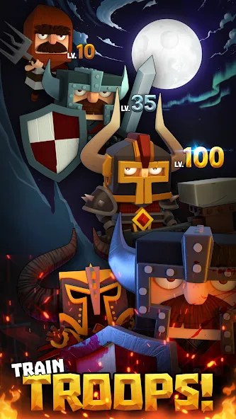 Скачать Kingdoms of HF - Dragon War [MOD: безлимитные ресурсы и сильная армия] на телефон — скриншот 2