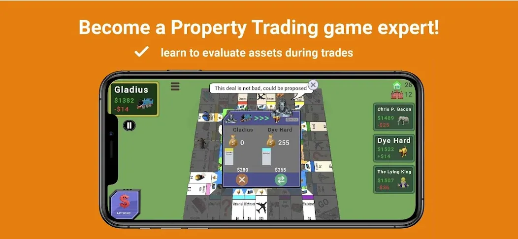 Скачать Quadropoly - Monopolist Tycoon [MOD: безлимитные деньги и ресурсы] — скриншот 5