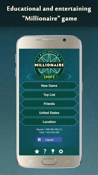 Скачать Math Game 2023 [MOD: безлимитные подсказки и быстрый прогресс] — скриншот 1