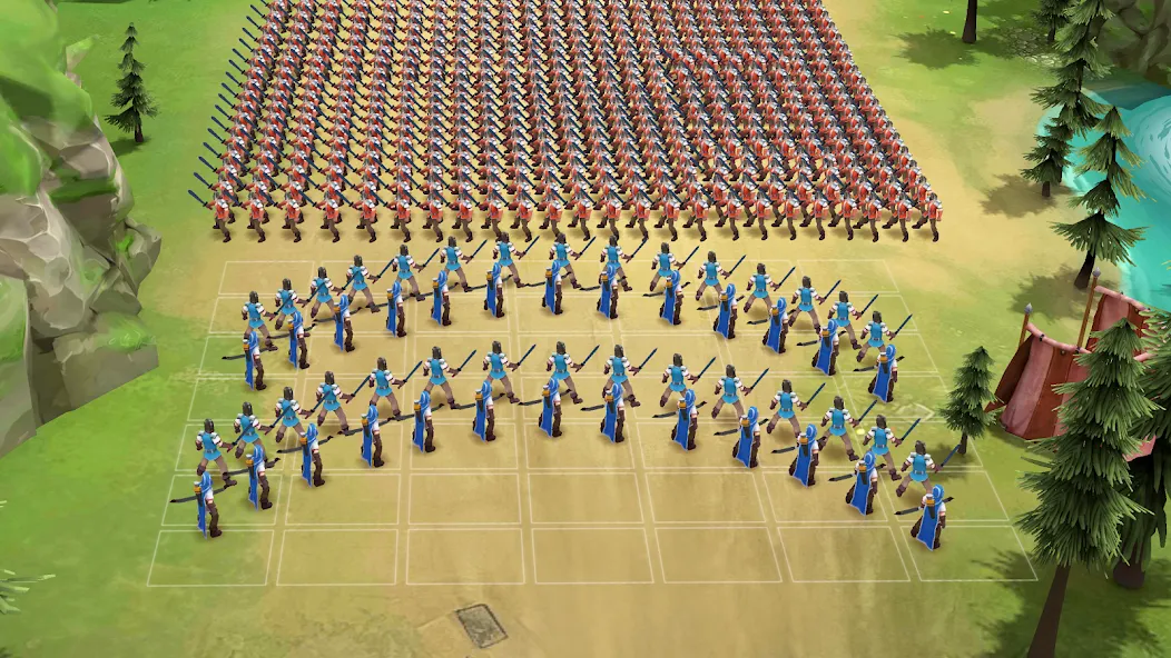 Скачать Kingdom Clash - Strategy Game [MOD: безлимитные ресурсы и усиленная армия] — скриншот 3