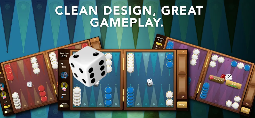 Взломанная Backgammon Classic + Online [MOD: без рекламы и онлайн-режим открыт] на Андроид — скриншот 3
