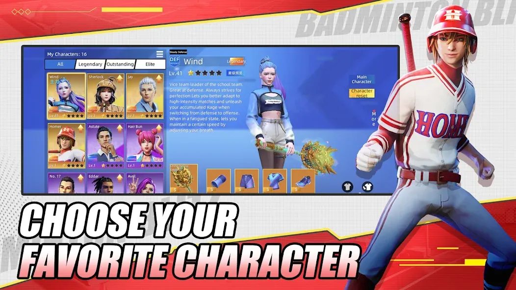 Badminton Blitz - PVP online [MOD: безлимитные монеты и энергия] (Бесплатно / APK) — скриншот 1