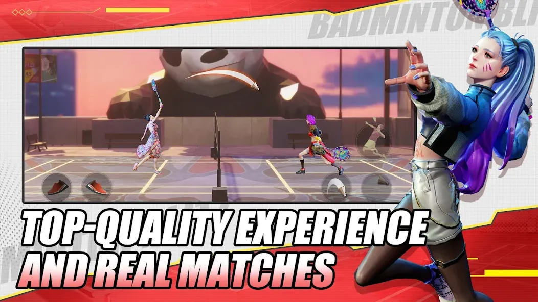 Badminton Blitz - PVP online [MOD: безлимитные монеты и энергия] (Бесплатно / APK) — скриншот 3
