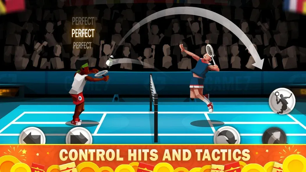 Скачать взлом Badminton League [MOD: безлимитные деньги и энергия] — скриншот 1