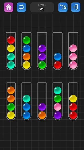 Ball Sort Puzzle - Color Game [MOD: без рекламы и все уровни открыты] (Бесплатно / APK) — скриншот 4