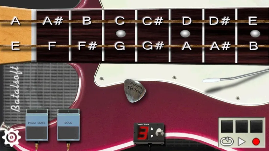 Скачать взлом Power guitar HD [MOD: улучшенная графика и без рекламы] — скриншот 1