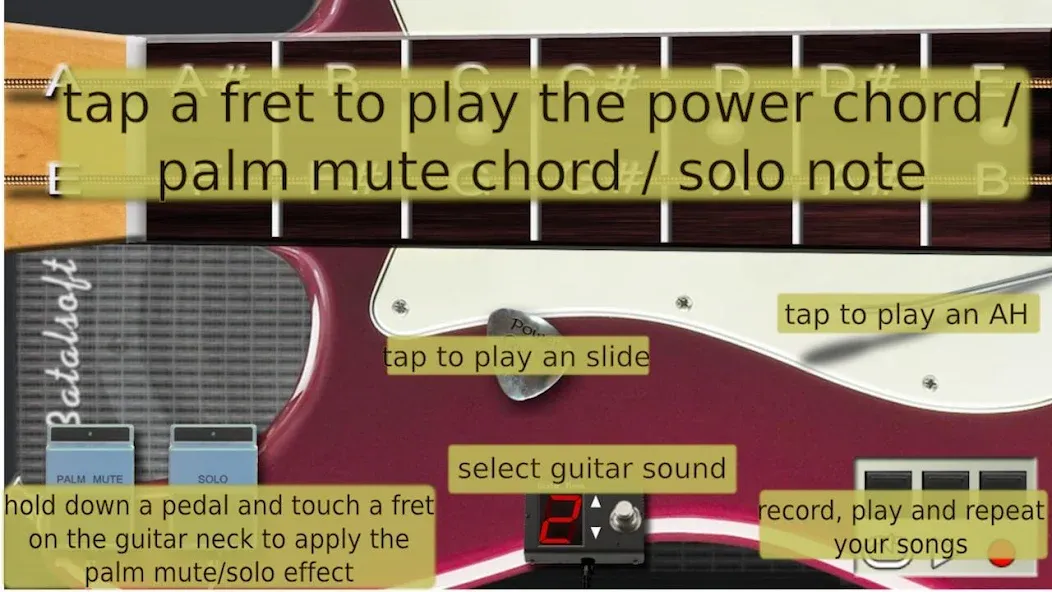 Скачать взлом Power guitar HD [MOD: улучшенная графика и без рекламы] — скриншот 4