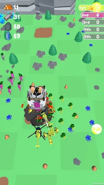 Скачать взлом Islands Control: Army War [MOD: безлимитные ресурсы и усиленная армия] — скриншот 1