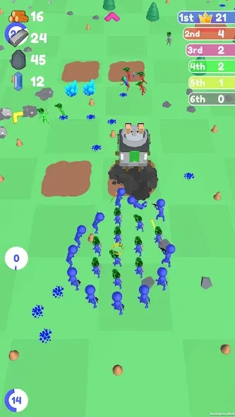 Скачать взлом Islands Control: Army War [MOD: безлимитные ресурсы и усиленная армия] — скриншот 2