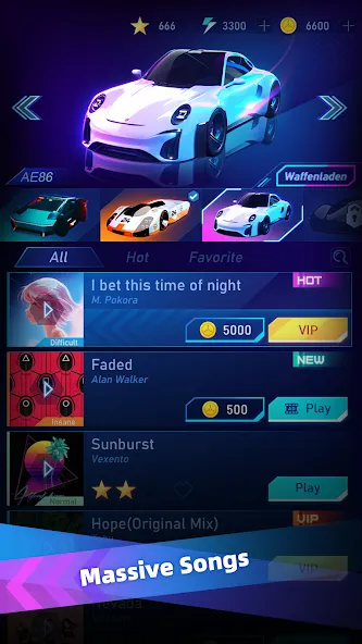 Music Racing GT: EDM & Cars [MOD: много денег и все машины] на Андроид — скриншот 2