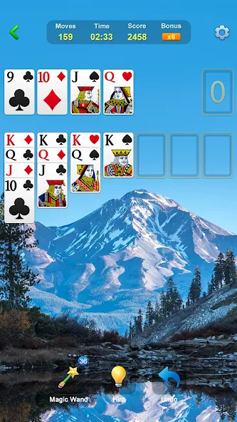 Скачать Solitaire - Classic Card Games [MOD: без рекламы и безлимитные подсказки] на телефон — скриншот 5