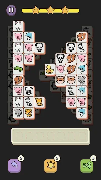 Скачать взлом Match 3 Animal - Zen Puzzle [MOD: безлимитные подсказки и отмены хода] — скриншот 1
