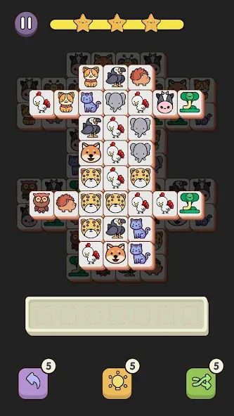 Скачать взлом Match 3 Animal - Zen Puzzle [MOD: безлимитные подсказки и отмены хода] — скриншот 3