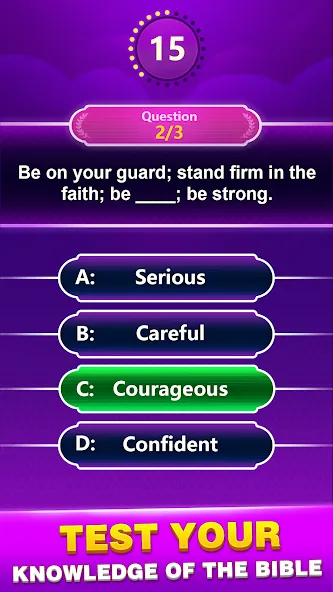Bible Trivia - Word Quiz Game [MOD: все библейские викторины разблокированы] (Бесплатно / APK) — скриншот 3
