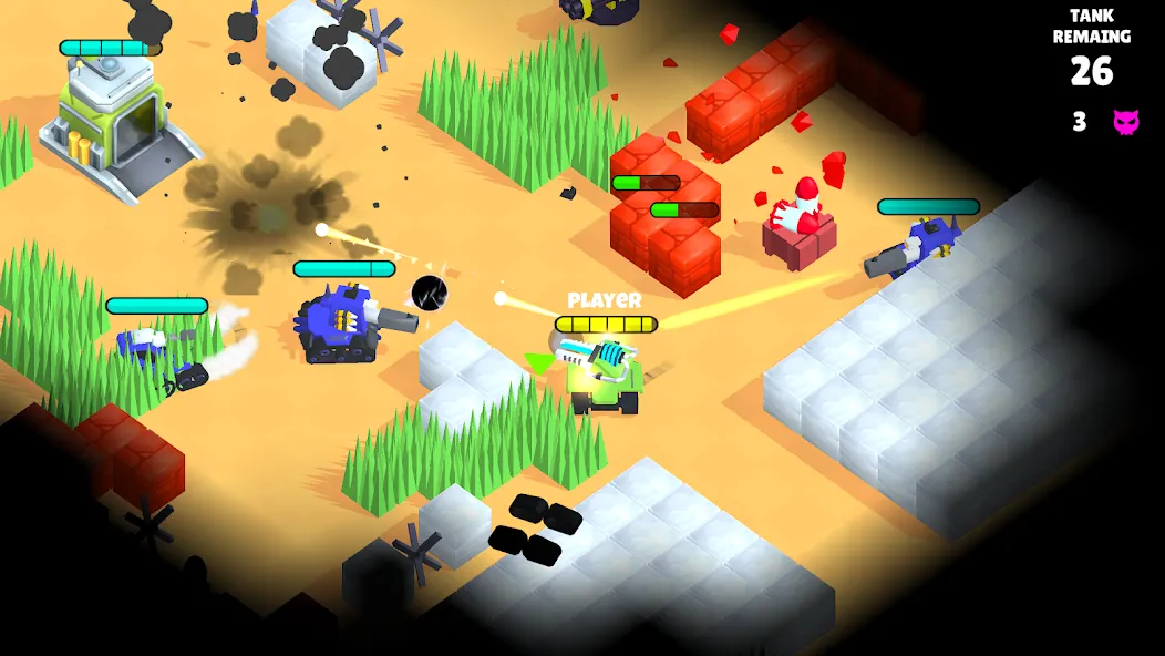 Скачать взлом Super Tank Hero [MOD: безлимитные деньги и усиленная броня] — скриншот 4