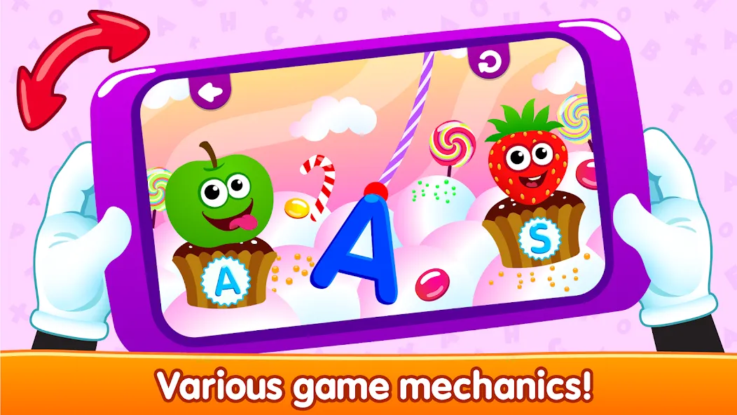 Взломанная ABC kids! Alphabet learning! [MOD: все буквы и задания открыты] на Андроид — скриншот 5