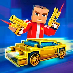 Взломанная Block City Wars: Pixel Shooter [MOD: безлимитные деньги и оружие] на Андроид