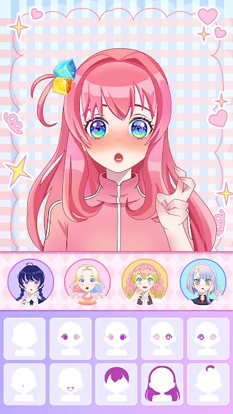 Anime Avatar Maker ASMR [MOD: безлимитные монеты и все предметы] последняя версия — скриншот 2