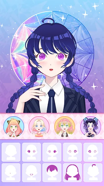 Anime Avatar Maker ASMR [MOD: безлимитные монеты и все предметы] последняя версия — скриншот 3