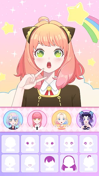Anime Avatar Maker ASMR [MOD: безлимитные монеты и все предметы] последняя версия — скриншот 4