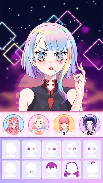 Anime Avatar Maker ASMR [MOD: безлимитные монеты и все предметы] последняя версия — скриншот 5